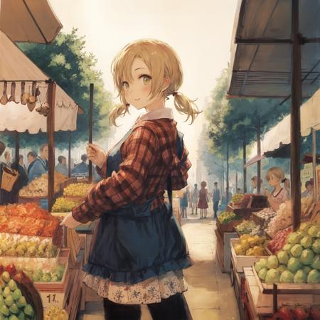 00311-1868614951-masterpiece,best quality, face,1girl,city,tree,market,blonde short hair, twintails.png